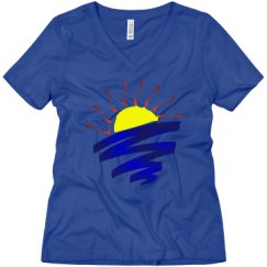 Ladies Relaxed Fit V-Neck Tee