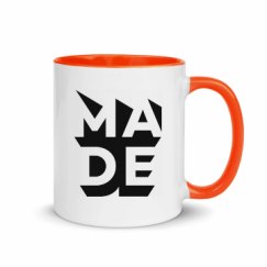 11oz Ceramic Mug with Color Inside