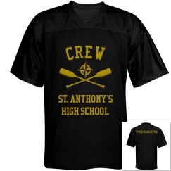 PERSONALIZED FOOTBALL JERSEY NAME ONLY ON BACK 