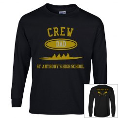 DAD PERSONALIZED LONG SLEEVE TEE NAME ON BACK 