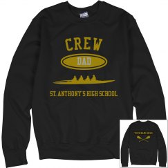DAD PERSONALIZED CREW NECK SWEATSHIRT NAME ON BACK