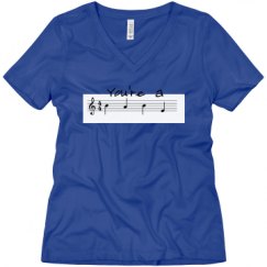 Ladies Relaxed Fit V-Neck Tee