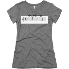 Ladies Slim Fit Super Soft Triblend Tee