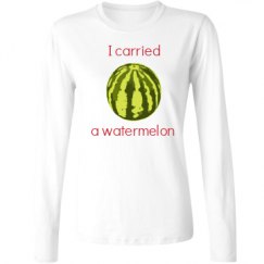 Ladies Relaxed Fit Basic Long Sleeve Tee