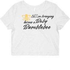 Ladies Slim Fit Crop Top Tee