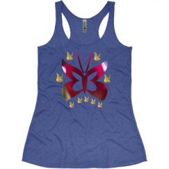 Ladies Slim Fit Super Soft Racerback Triblend Tank