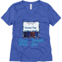 Ladies Relaxed Fit Super Soft Triblend V-Neck Tee