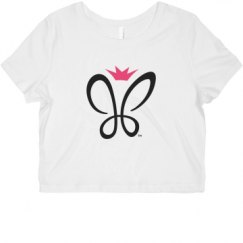 Ladies Slim Fit Crop Top Tee