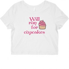 Ladies Slim Fit Crop Top Tee