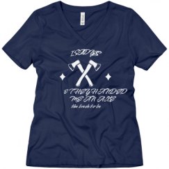 Ladies Relaxed Fit V-Neck Tee