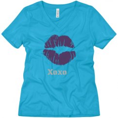 Ladies Relaxed Fit V-Neck Tee