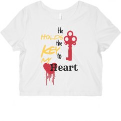 Ladies Slim Fit Crop Top Tee