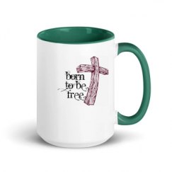 15oz Ceramic Mug with Color Inside