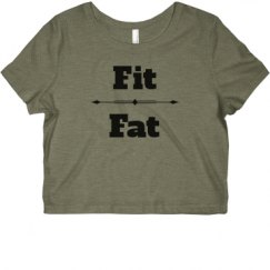 Ladies Slim Fit Crop Top Tee