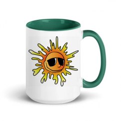 15oz Ceramic Mug with Color Inside