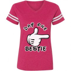 Ladies Relaxed Fit Vintage Sports Tee