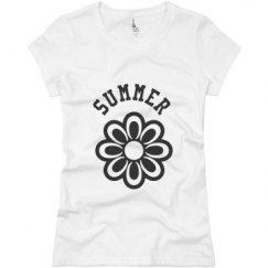 Ladies Slim Fit Basic Promo Jersey Tee