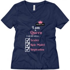 Ladies Relaxed Fit V-Neck Tee