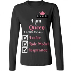 Ladies Relaxed Fit Basic Long Sleeve Tee