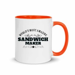 11oz Ceramic Mug with Color Inside