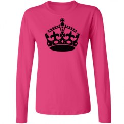 Ladies Relaxed Fit Basic Long Sleeve Tee