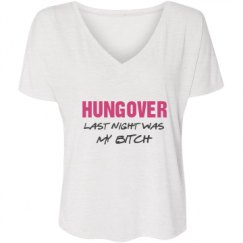 Ladies Flowy Slouchy V-Neck Tee