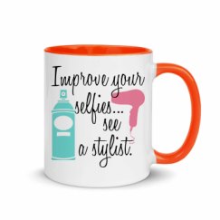 11oz Ceramic Mug with Color Inside