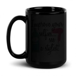 15oz Black Glossy Mug