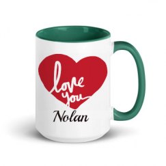 15oz Ceramic Mug with Color Inside