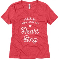 Ladies Relaxed Fit Super Soft Triblend V-Neck Tee