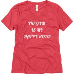 Ladies Relaxed Fit Super Soft Triblend V-Neck Tee