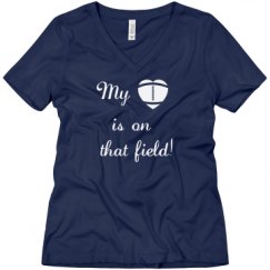 Ladies Relaxed Fit V-Neck Tee