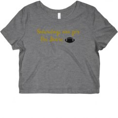 Ladies Slim Fit Crop Top Tee