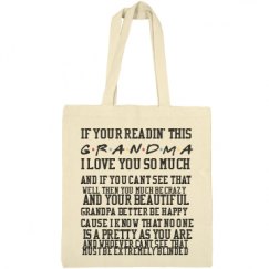 Canvas Bargain Tote Bag