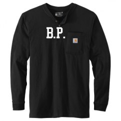 Unisex Carhartt Long Sleeve Henley Tee