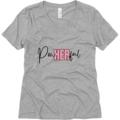 Ladies Relaxed Fit V-Neck Tee