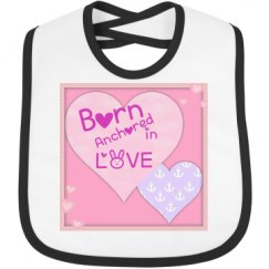 Infant Contrast Trim Bib