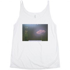 Dreamy Pink Surprise Lily Photo Slouchy Tank Top Shirt
