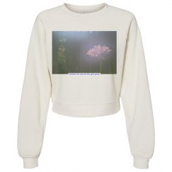 Dreamy Pink Surprise Lily Photo Fleece Sweatshirt