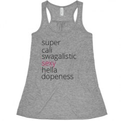 Ladies Flowy Racerback Tank