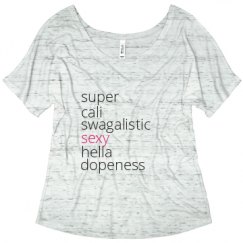 Ladies Flowy Slouchy Tee