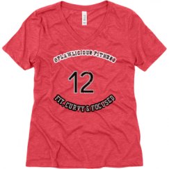 Ladies Relaxed Fit Super Soft Triblend V-Neck Tee