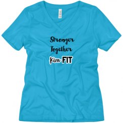 Ladies Relaxed Fit V-Neck Tee