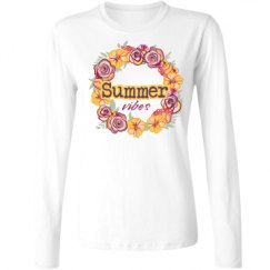 Ladies Relaxed Fit Basic Long Sleeve Tee