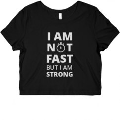 Ladies Slim Fit Crop Top Tee