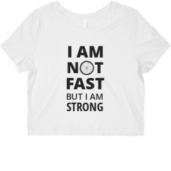 Ladies Slim Fit Crop Top Tee