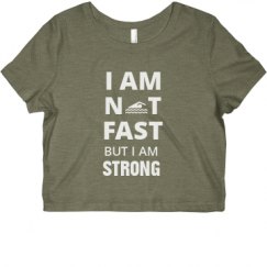 Ladies Slim Fit Crop Top Tee