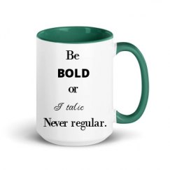 15oz Ceramic Mug with Color Inside