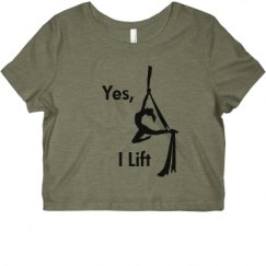 Ladies Slim Fit Crop Top Tee