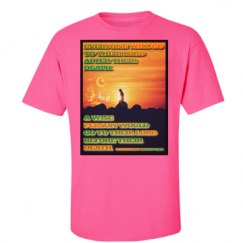 Unisex Ultra Cotton Safety Neon Crewneck Tee